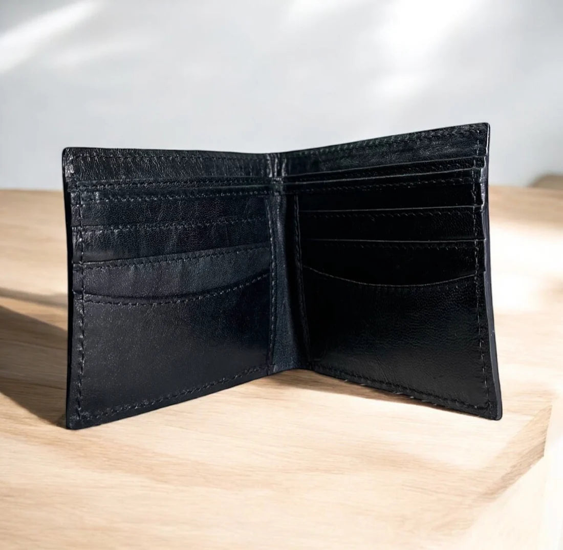 Men’s Bi Fold Tooled Leather Wallet