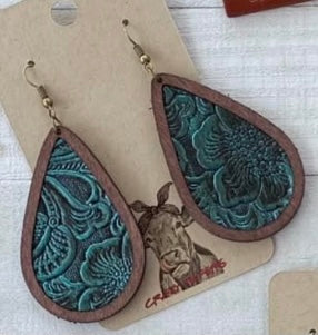 Drop Style Wood Earrings
