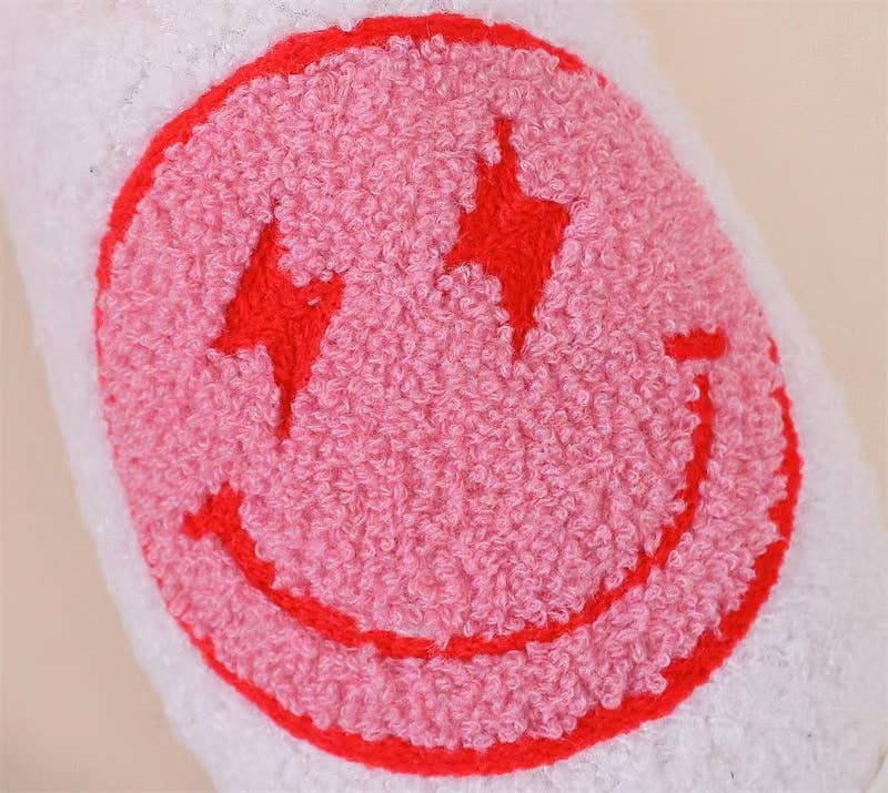 Lightning Face Fluffy Slippers