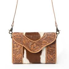 Copper Charm Hand Tooled Bag
