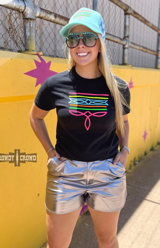 Neon Boot Stitch Tee