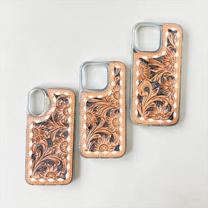 Tooled Leather iPhone Case