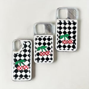 Checker Cherry iPhone case