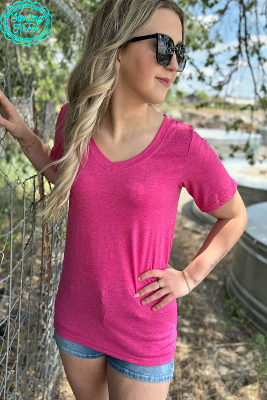 Simple Sterling Heathered Pink
